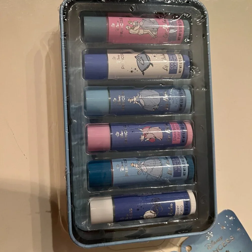 Lip Balm Set - Disney‎ Princess Cinderella Set in Tin (new/wa/x)